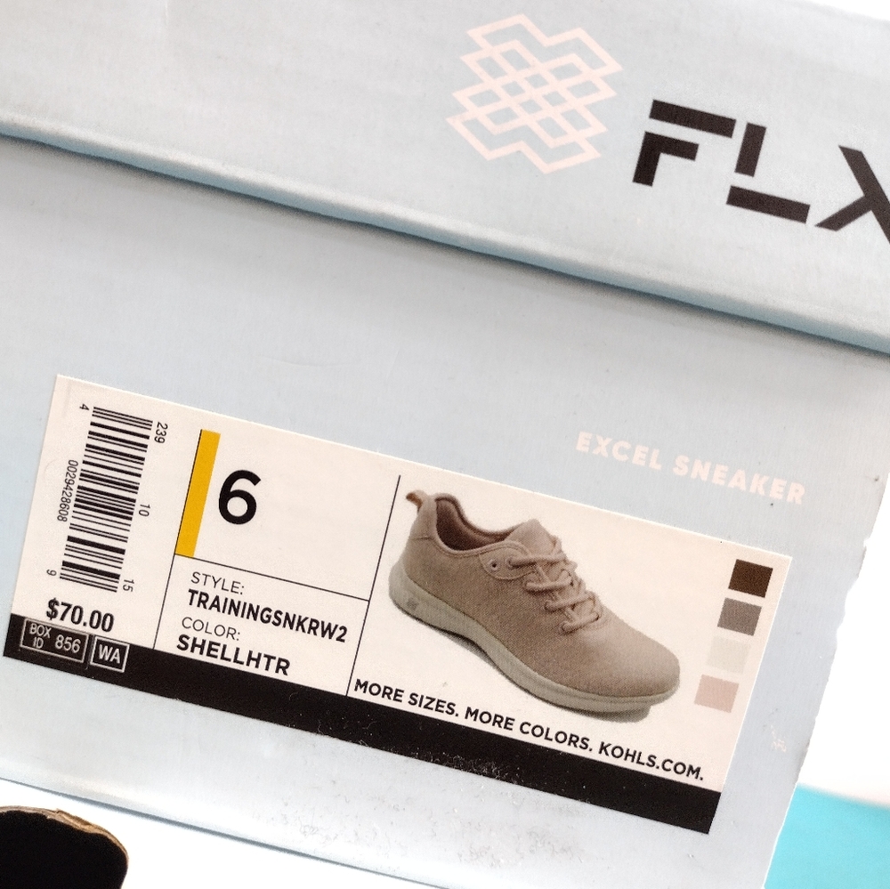 NEW FLX Dynamic Wool Womens Athletic Wool Sneakers - Size 6 - Picture 9 of 9